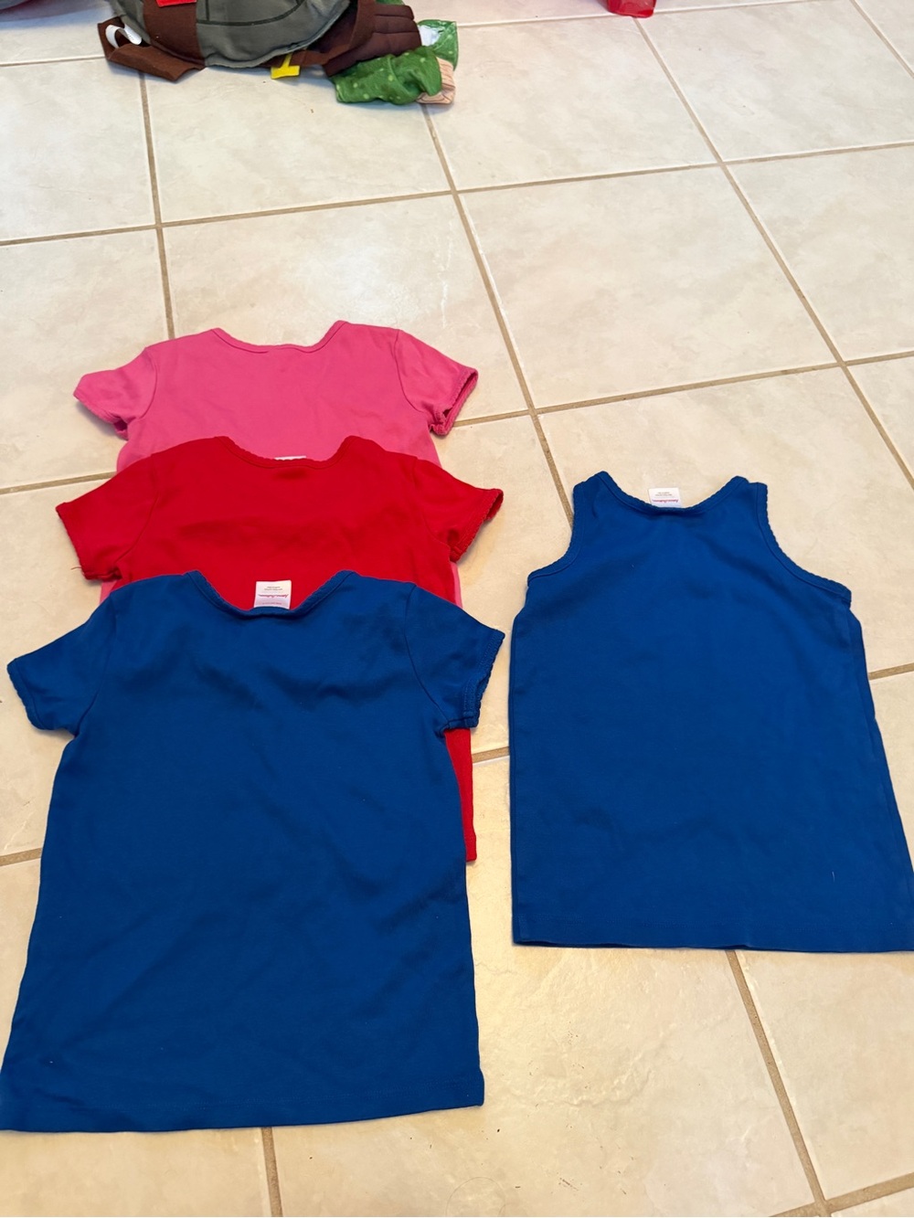 Hanna Andersson Pink, Red & Blue Kids Short Sleeve and Tank Tops Set